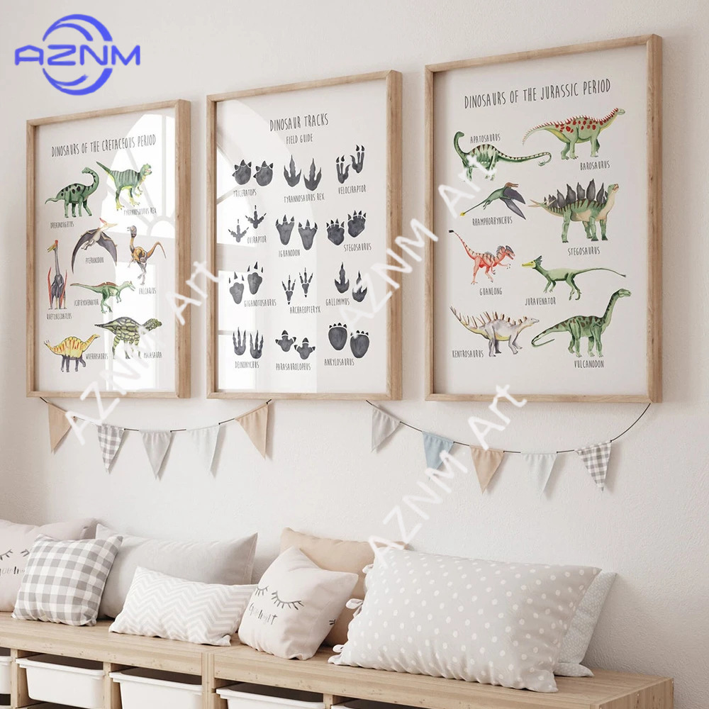 Kids Education Product - 1/3PCS ，The cartoon dinosaur species English