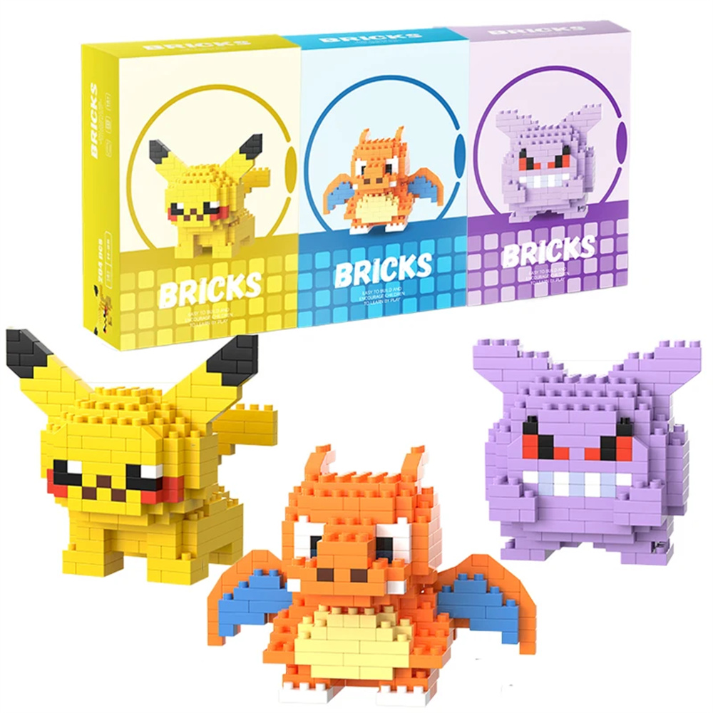 Online Educational Games For Kids - Pokemon Micro Building Blocks Pikachu Dragonite