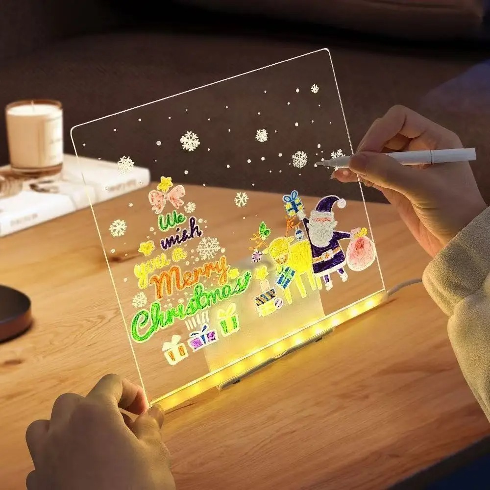 Kids Education Drawing - Magic Glow Kids Drawing Board: Reusable