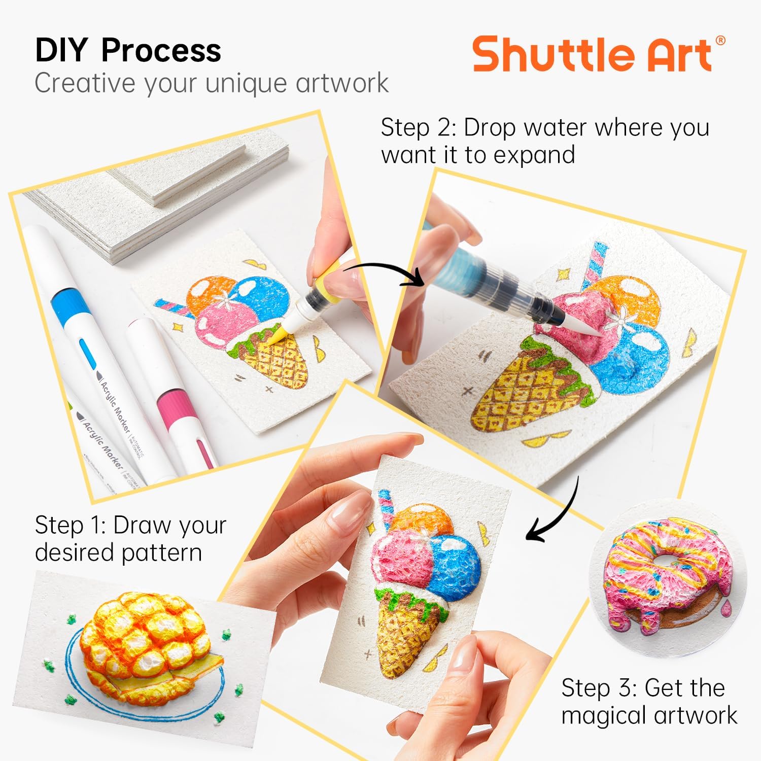 3D Puffy Foam Texture Painting - Kids Education Drawing review and price