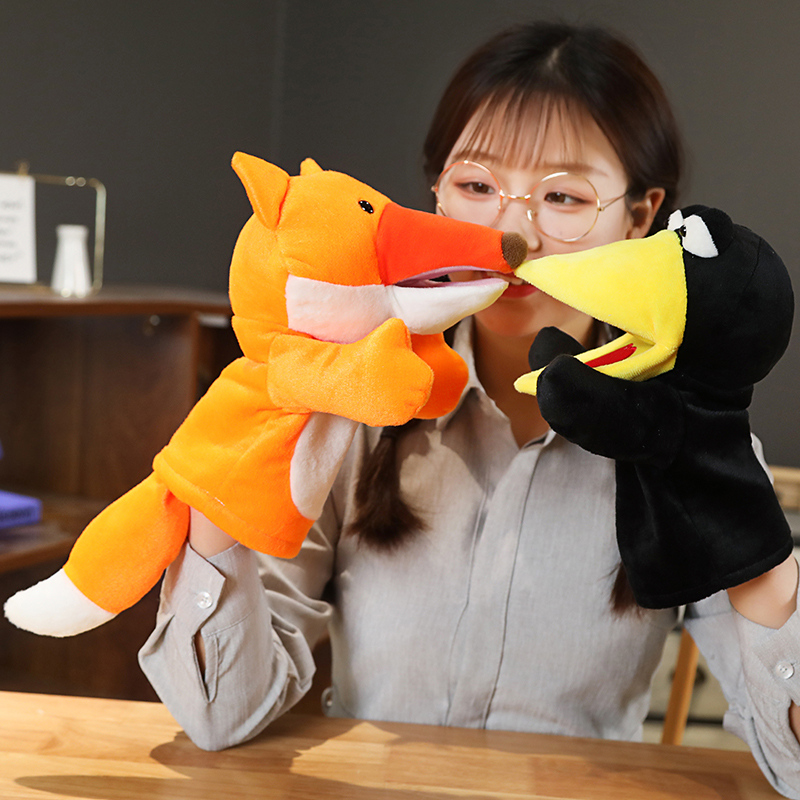 25cm Fox Crow Baby Hand Puppet - Kids Education Story review and price