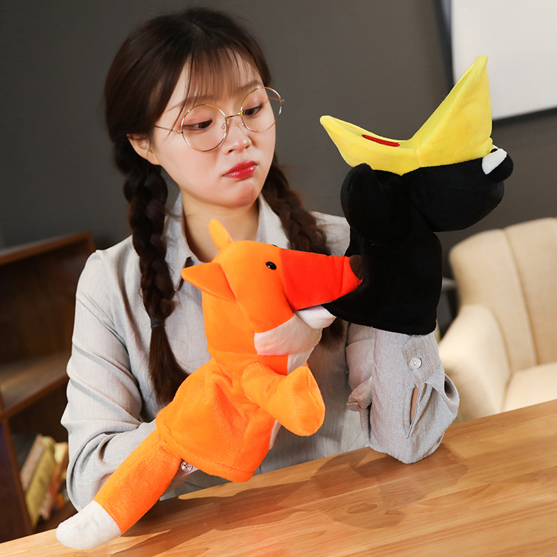 25cm Fox Crow Baby Hand Puppet - Kids Education Story review and price