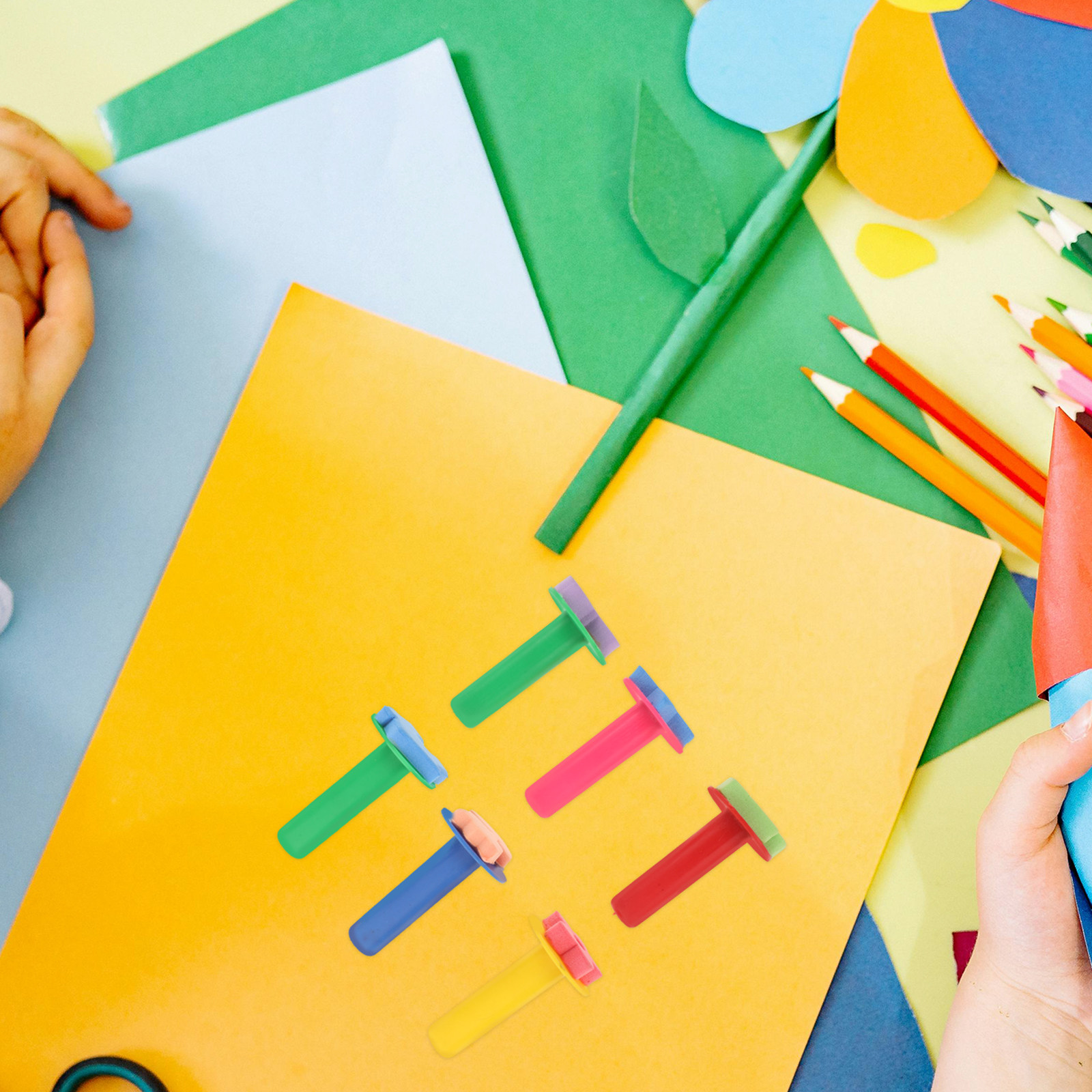 6Pcs Kids Sponge Stamp Set Saf - Kids Education Drawing review and price