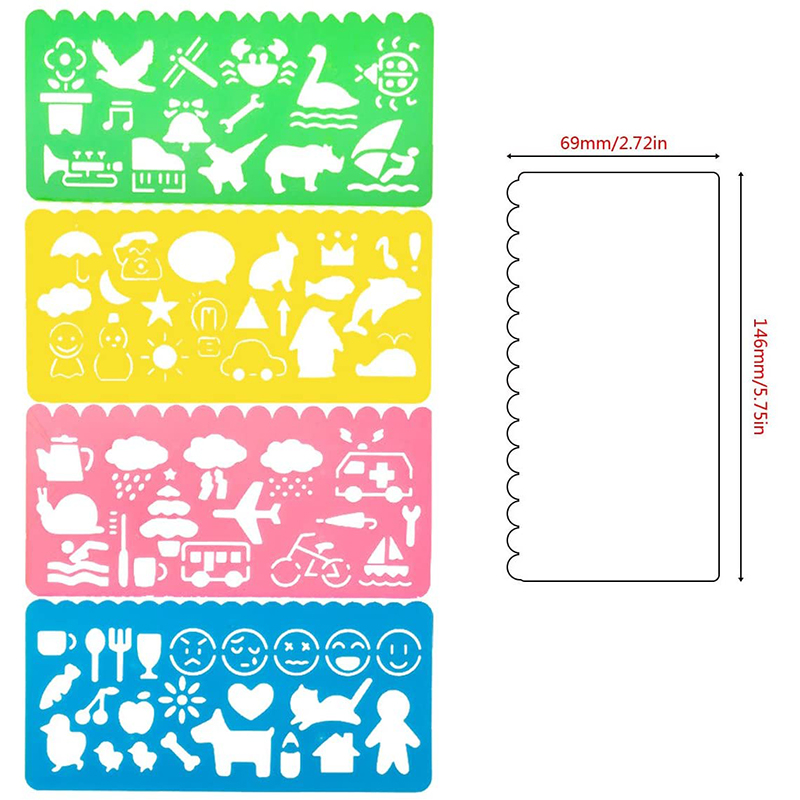 13pcs Animal Geometry Spirogra - Kids Education Template review and price