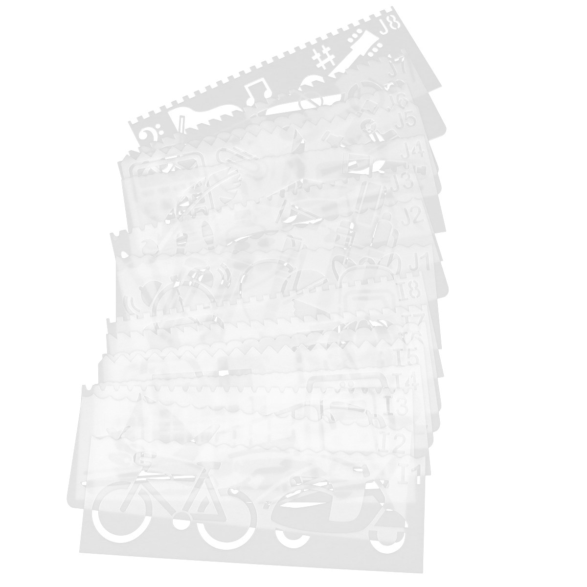 32 Pcs Hollow Painting Templat - Kids Education Template review and price