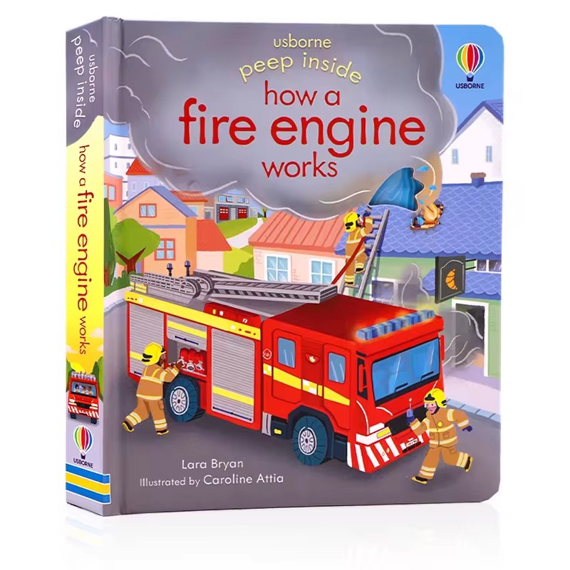 Usborne Peep Inside How A Fire - Kid Educational review and price