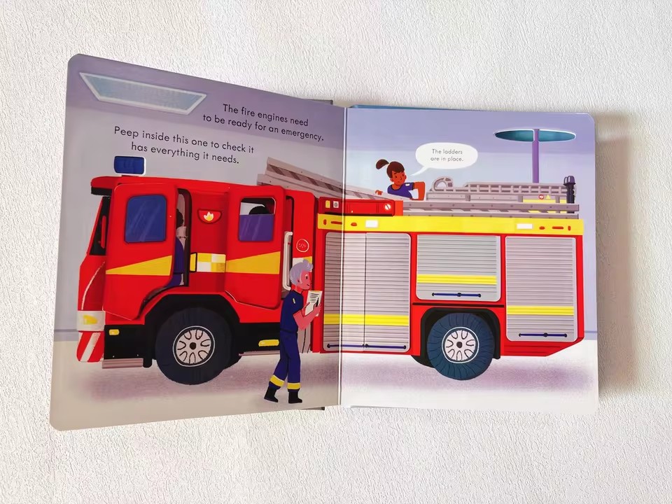 Usborne Peep Inside How A Fire - Kid Educational review and price
