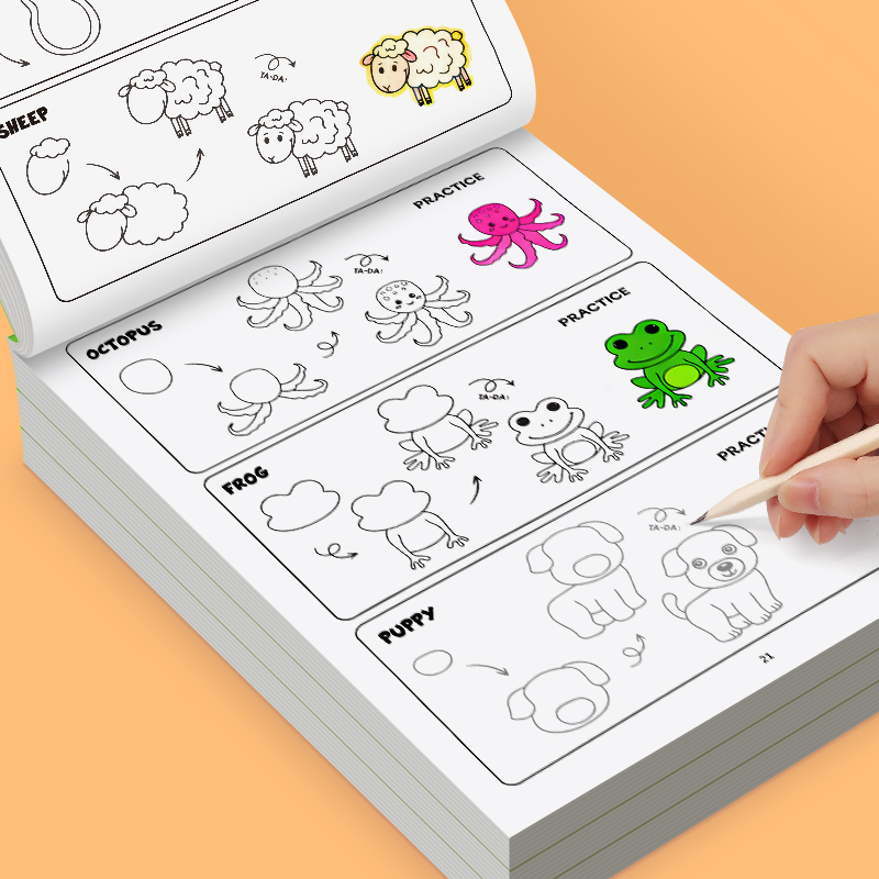 Kids Animal Drawing Book 32 Pa - Kids Education Drawing review and price
