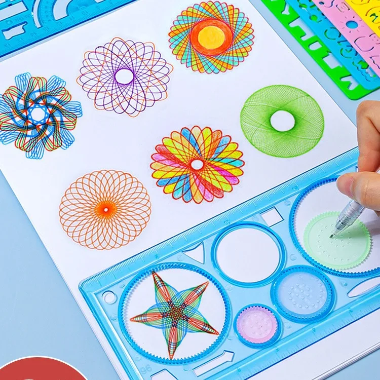 Geometry Spirograph Drawing St - Kids Education Template review and price