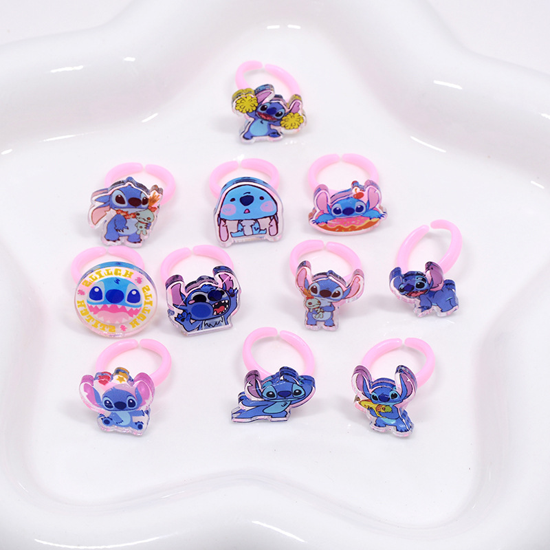 Stitch Acrylic Ring 10/20pcs K - Online Educational Games For Kids review and price