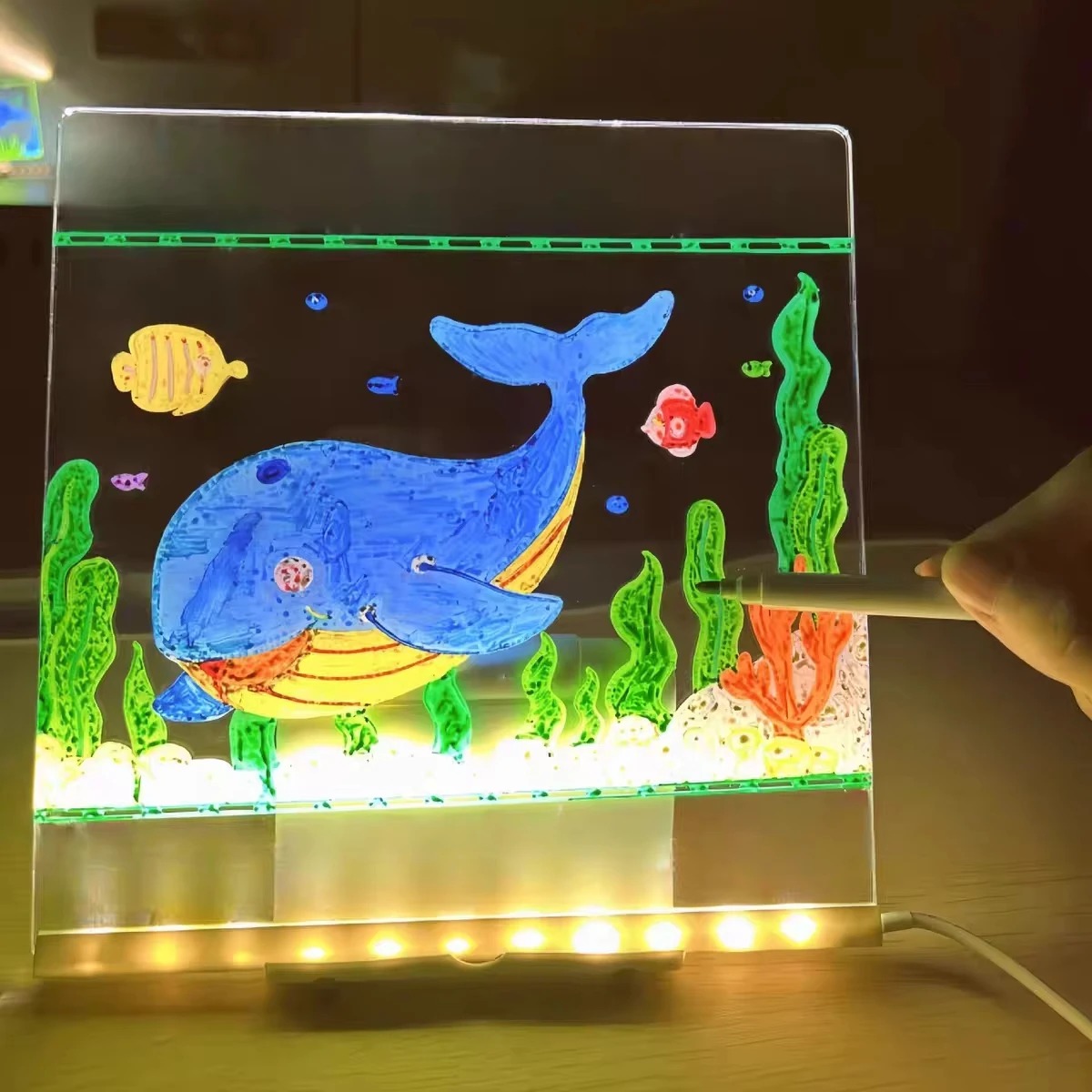 Magic Glow Kids Drawing Board: - Kids Education Drawing review and price