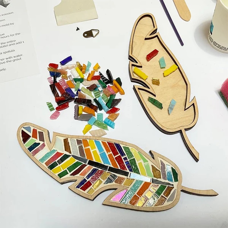DIY Mosaic Coaster Colored Fea - Kids Education Product review and price