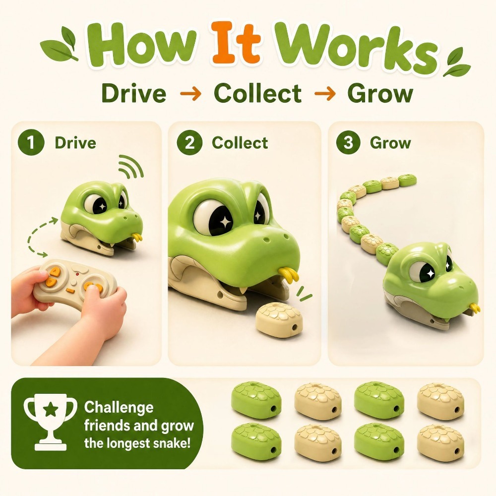 Remote Controlled Greedy Snake - Kids Education Product review and price