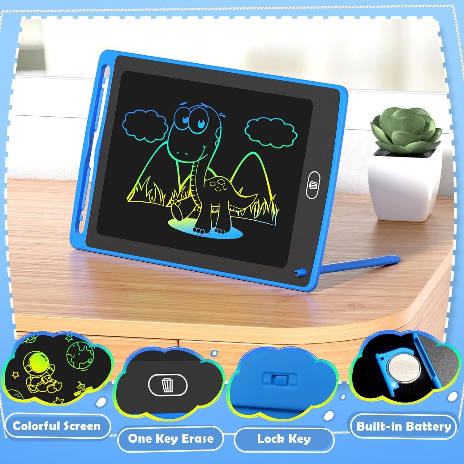 Pack LCD Writing Tablet for Ki - Kids Education Drawing review and price