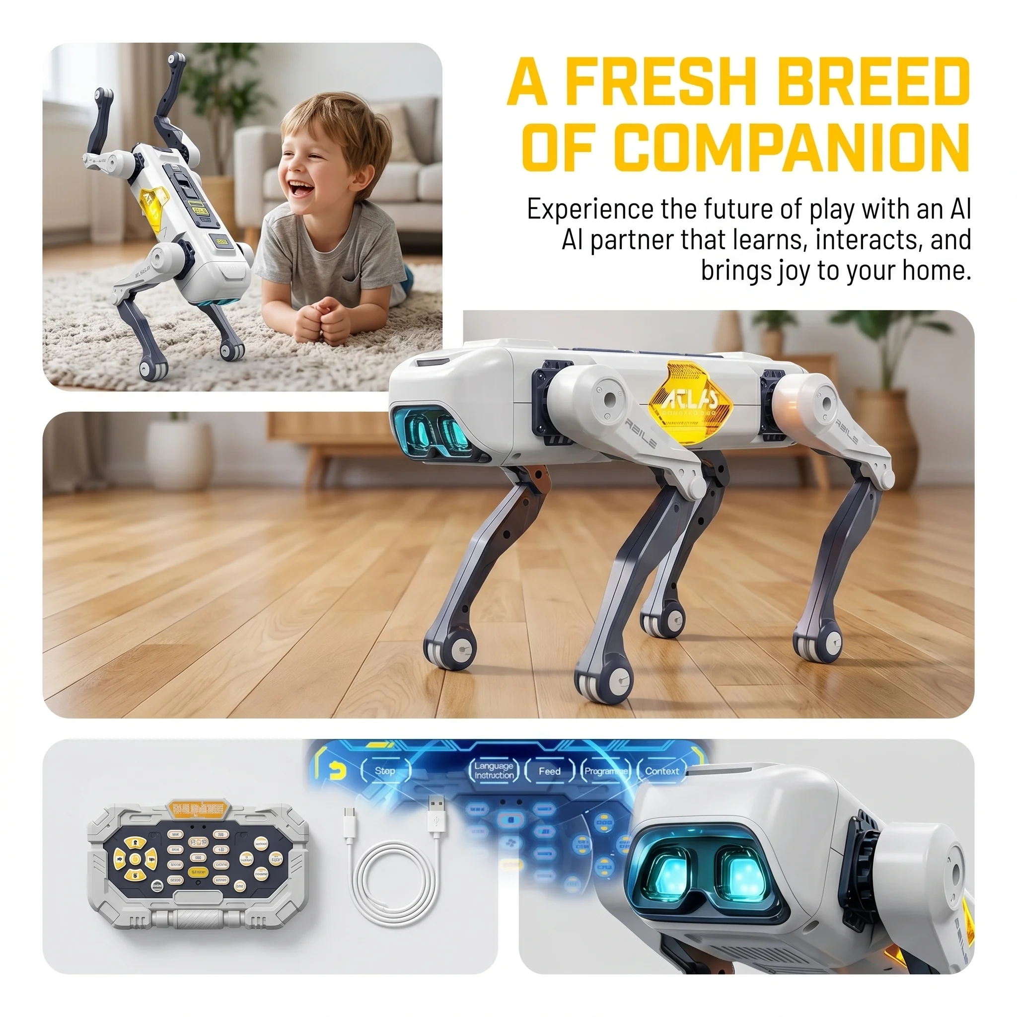 AI Smart Robot Dog, Voice & AP - Kids Education Product review and price